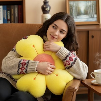 Coussin fleur